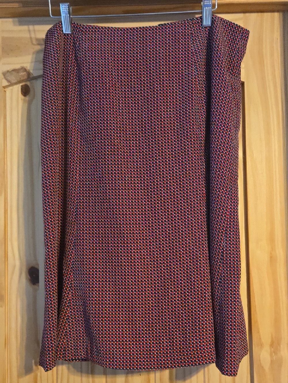 Ellen Tracy Red and Blue Skirt